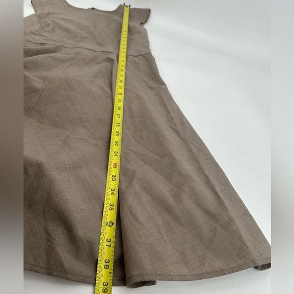 MM Lafleur The Toi Dress Size 6 Tan Savannah A-Lined Wool Blend Business - Picture 9 of 10